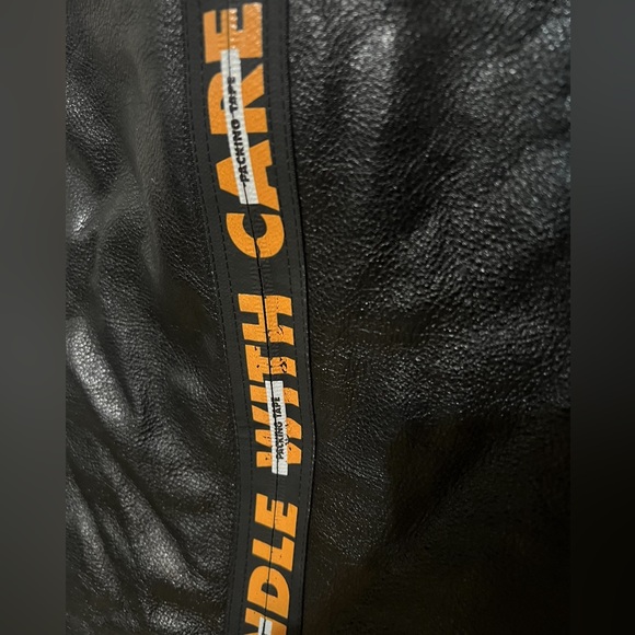 Heron Preston Leather Zip-Up Mini Skirt - Picture 3 of 7
